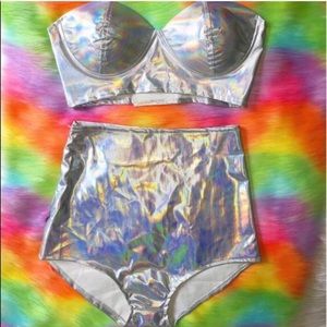 COPY - BOTTOMS ONLY 🌈 ✌️ **Host Pick!!!** Holographic Rave Set